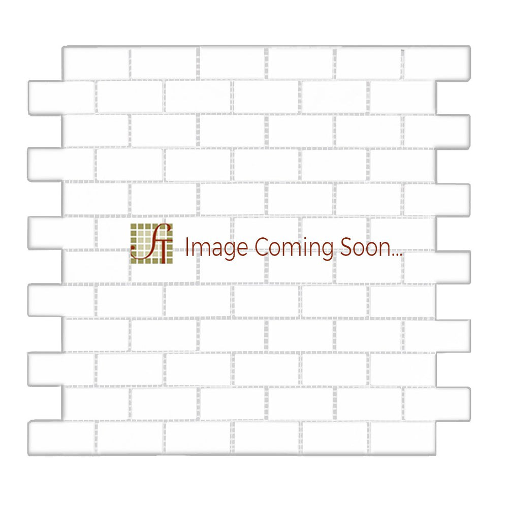 Amber Gold Quartzite Mosaic - 1" x 2" Brick Tumbled