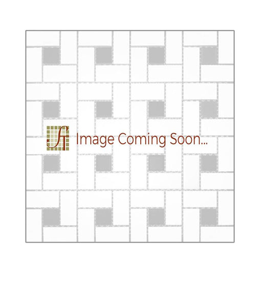 Ivory Travertine Mosaic - 1" x 2" Pinwheel with Noche Dots Tumbled