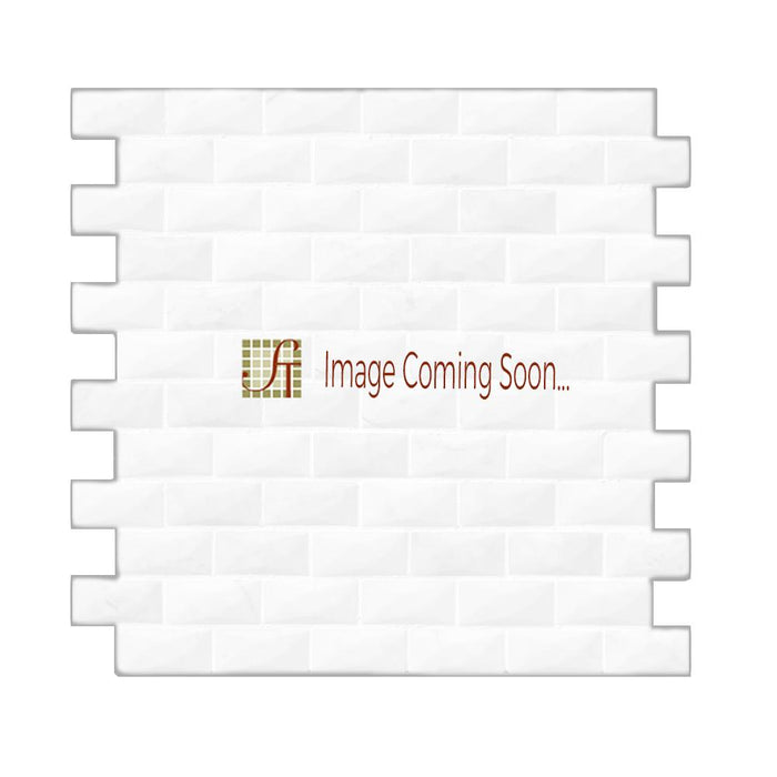 Scabos Travertine Mosaic - 1" x 2" Wavy Brick Tumbled