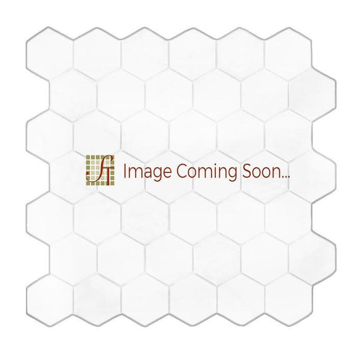 Ivory Travertine Mosaic - 2" Hexagon Tumbled