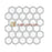Crema Marfil Marble Mosaic - 2" Vortex Hexagon with Emperador Dark Dots Polished