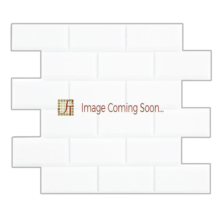 Golden Sienna Travertine Mosaic - 2" x 4" Beveled Brick Honed