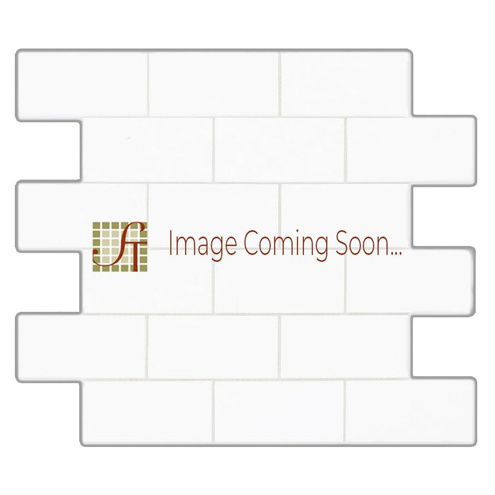 3 Color Mixed Travertine Mosaic - 2" x 4" Brick Tumbled