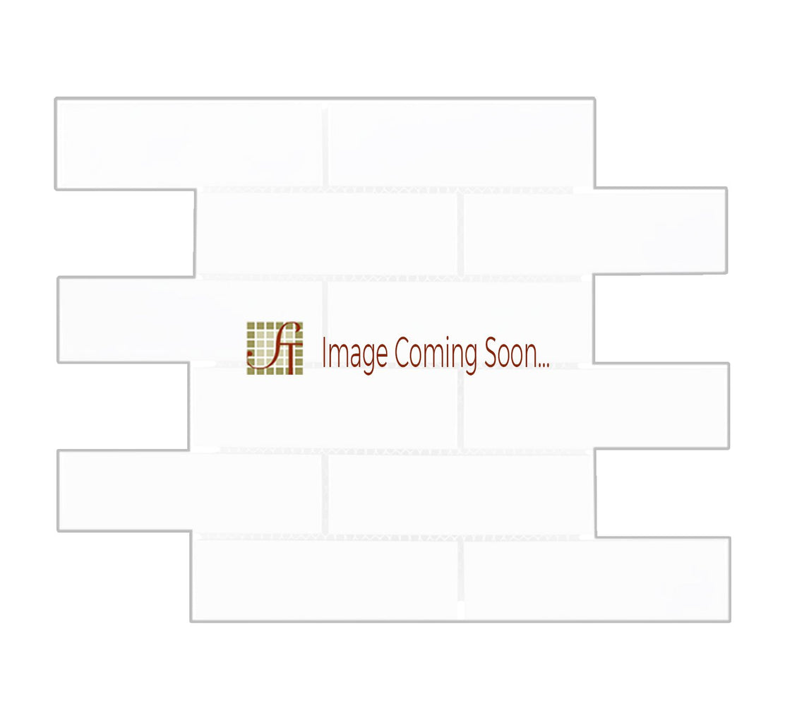 White Wood Dark Marble Mosaic - 2" x 6" Brick Polished