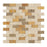 3 Color Mixed Travertine Mosaic - 1" x 2" Brick Split Face