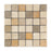 3 Color Mixed Travertine Mosaic - 2" x 2" Tumbled