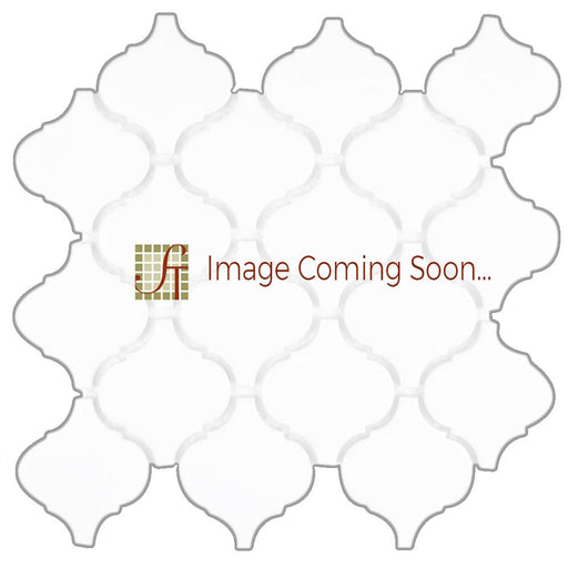 Cappuccino Marble Mosaic - 3" Arabesque Polished