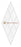 Carrara Venatino Marble Mosaic - 3" x 6" Beveled Diamond Polished