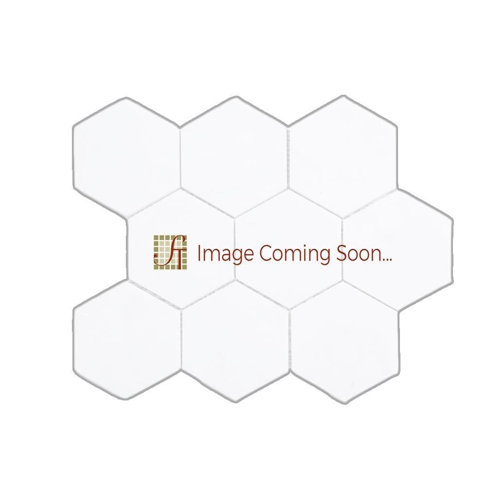 Tundra Gray Marble Mosaic - 4" Hexagon Honed
