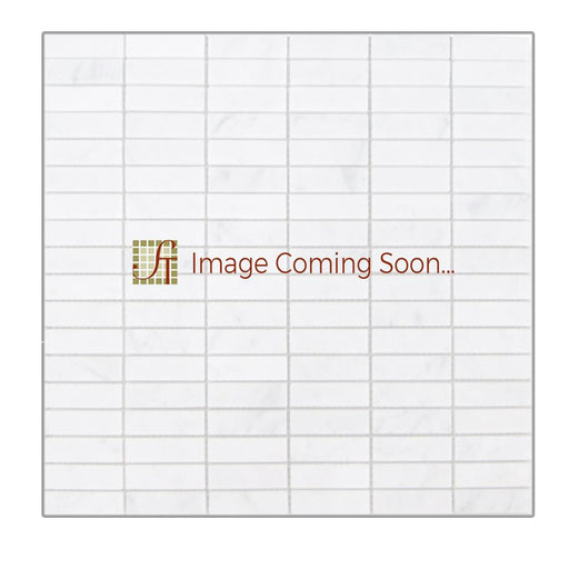 Ivory Travertine Mosaic - 5/8" x 2" Stacked Tumbled