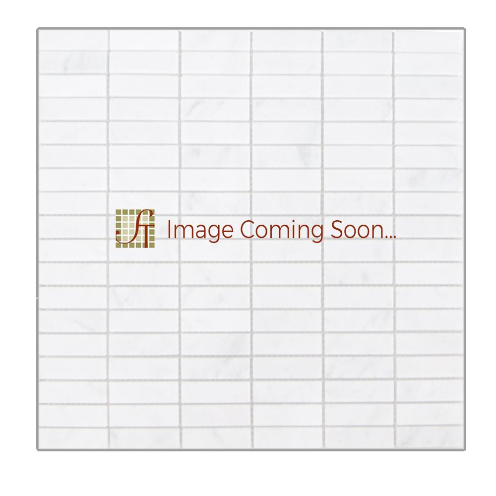 Golden Sienna Travertine Mosaic - 5/8" x 2" Stacked Tumbled