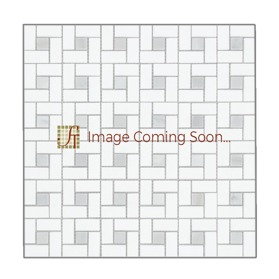 Crema Marfil Marble Mosaic - 5/8" x 1 1/4" Pinwheel Polished