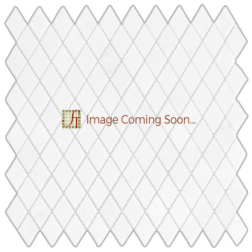 White Carrara Marble Mosaic - 5/8" x 1 1/4" Rhomboid Polished