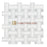 3 Color Mixed Travertine Mosaic - 5/8" x 2" Triple Weave Tumbled