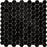 Absolute Black Granite Mosaic - 1" Hexagon Polished