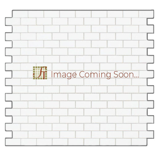 Tundra Gray Marble Mosaic - 5/8" x 1 1/4" Baby Brick Split Face