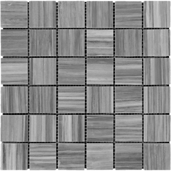 Bardiglio Veincut Marble Mosaic - 2" x 2" Polished