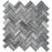 Bardiglio Veincut Marble Mosaic - 1" x 2" Herringbone Polished