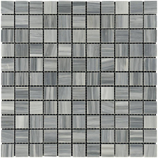 Bardiglio Veincut Marble Mosaic - 1" x 1" Polished