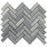 Bardiglio Veincut Marble Mosaic - 1" x 3" Herringbone Polished