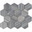 Bardiglio Veincut Marble Mosaic - 3" Hexagon Polished