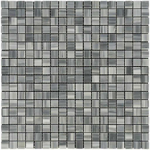 Bardiglio Veincut Marble Mosaic - 5/8" x 5/8" Polished