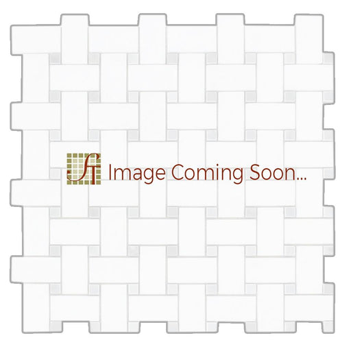 Cappuccino Marble Mosaic - Basketweave with White Dots Polished