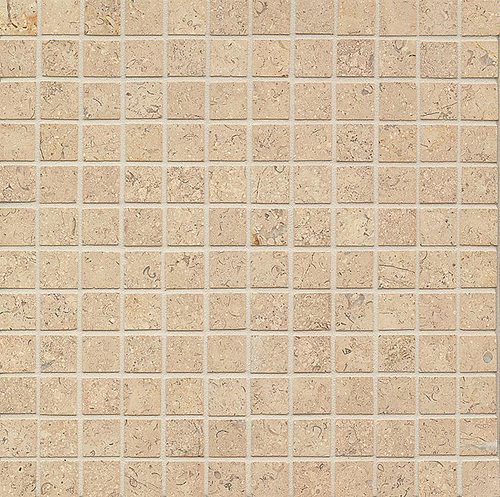 Belgian Truffles Limestone Mosaic - 1" x 1" Honed