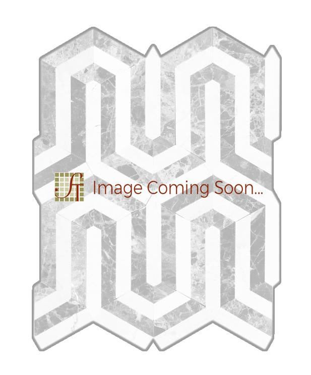 Emperador Dark Marble Mosaic - Berlinetta Design with Crema Marfil Polished