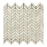 Bianco Garda Marble Mosaic - Mini Chevron Honed
