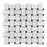 Carrara Venatino Marble Mosaic - Basketweave with Black Dots Polished
