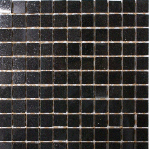Black Galaxy Granite Mosaic - 1" x 1" Polished