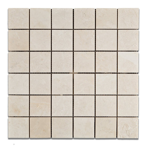 Botticino Marble Mosaic - 2" x 2" Polished