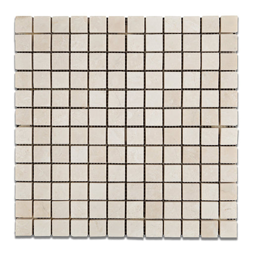 Botticino Marble Mosaic - 1" x 1" Polished