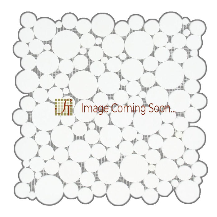 Oriental White Marble Mosaic - Bubble Polished