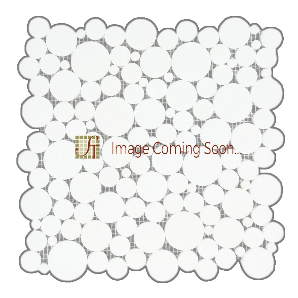 Oriental White Marble Mosaic - Bubble Polished
