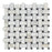 Calacatta Gold Marble Mosaic - Basketweave with Black Dots Polished