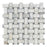 Calacatta Gold Marble Mosaic - Basketweave with Gray Dots Polished