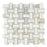Calacatta Gold Marble Mosaic - Basketweave with Calacatta Gold Dots Honed