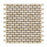 Crema Marfil Marble Mosaic - 5/8" x 1 1/4" Baby Brick Tumbled