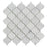 White Carrara Marble Mosaic - 2" Arabesque Polished