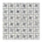 White Carrara Marble Mosaic - 5/8" x 1 1/4" Pinwheel with Gray Dots Polished