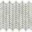 Calacatta Gold Marble Mosaic - Mini Chevron Honed
