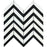 Calacatta Gold Marble Mosaic - Large Chevron with Black Polished