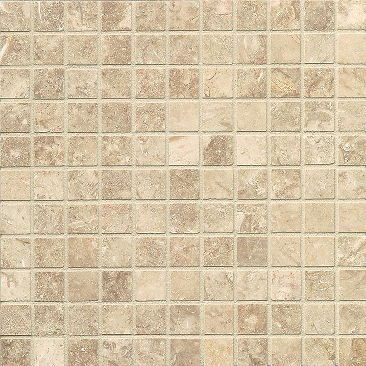 Camargo Limestone Mosaic - 1" x 1" Honed