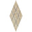 Cappuccino Marble Mosaic - 3" x 6" Beveled Diamond Polished
