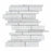 White Carrara Marble Mosaic - Linear Polished