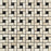 Crema Marfil Marble Mosaic - 5/8" x 1 1/4" Pinwheel with Black Dots Polished