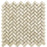 Crema Marfil Marble Mosaic - 5/8" x 1 1/4" Mini Herringbone Polished