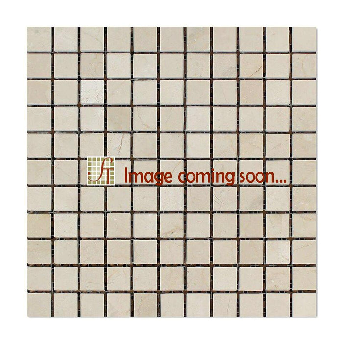 Crema Marfil Marble Mosaic - 2" x 4" Brick Tumbled